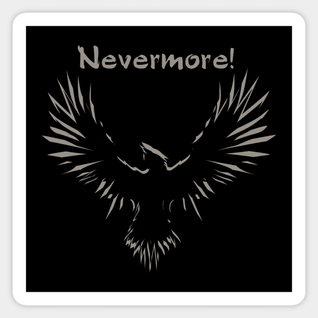 Nevermore Sticker by Kompotius